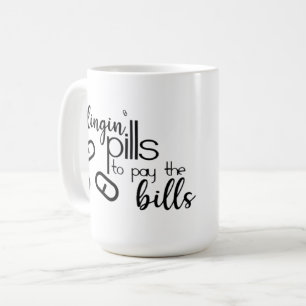 Slingpiller för att betala räkningarna kaffemugg