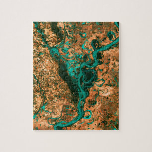 Slingra satellit- Mississippi avbilda Pussel