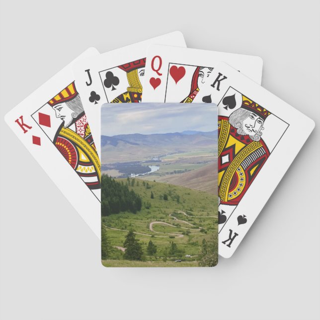Slingrande väg casinokort (Baksidan)
