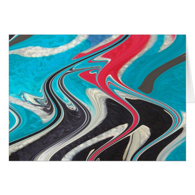 slingriga vägar hälsningskort (Framsidan Horizontal)