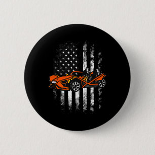Slingshot Car American USA flagga 4:e juli Knapp