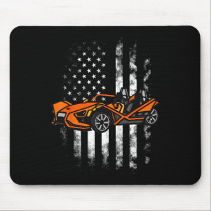 Slingshot Car American USA flagga 4:e juli Slings Musmatta