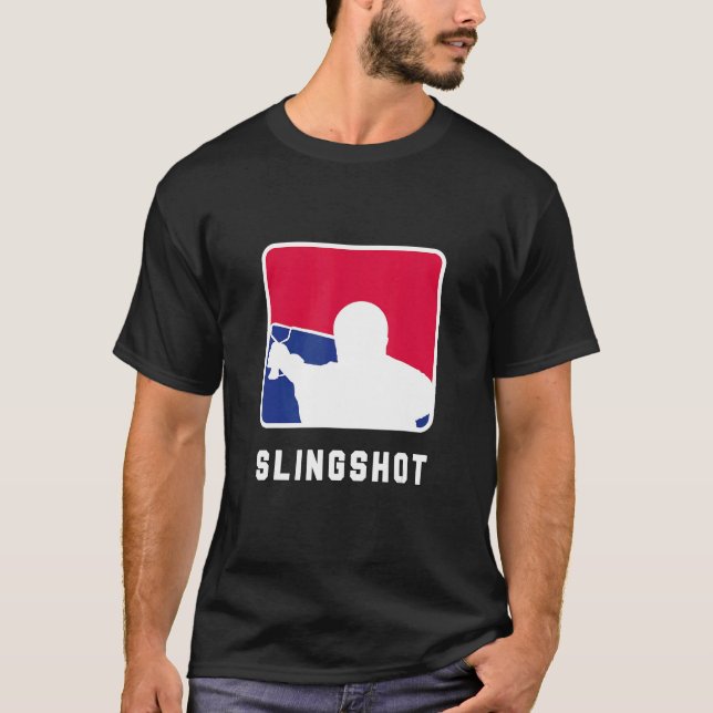 Slingshot Stone Slingshot Stone Slingshot Hunting T Shirt (Framsida)