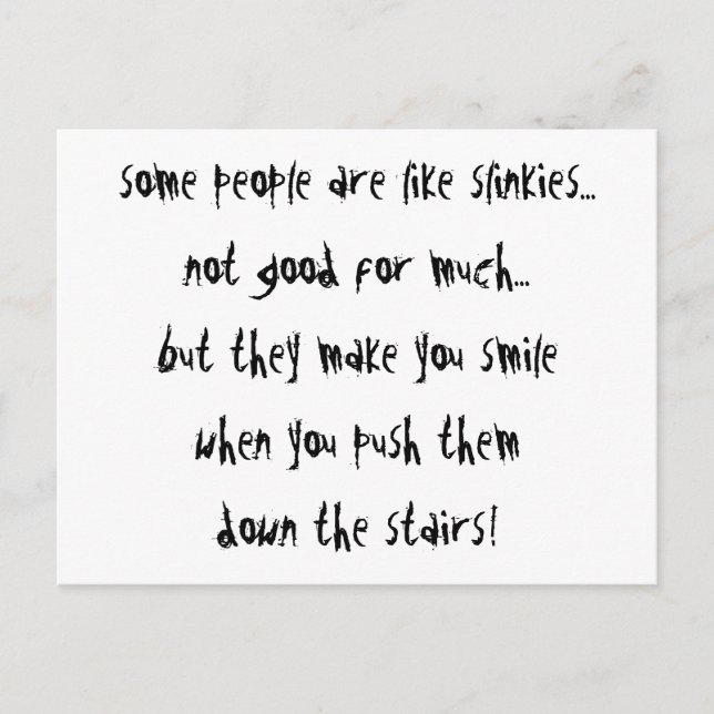 Slinkies Vykort (Framsida)