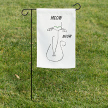 Slinky Black Cat Meow Meow Anpassningsbar Text Grö