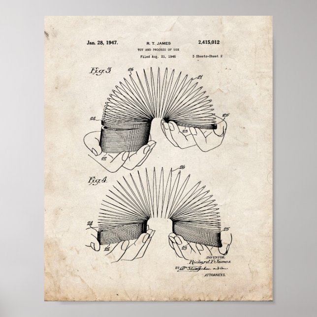 Slinky Patent - Gammalt utseende Poster (Framsidan)