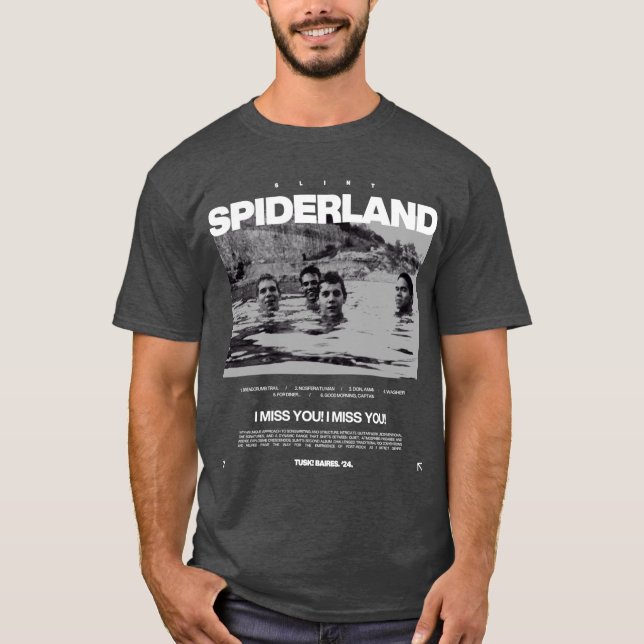 SLINT SPIDERLAND vänner T Shirt (Framsida)