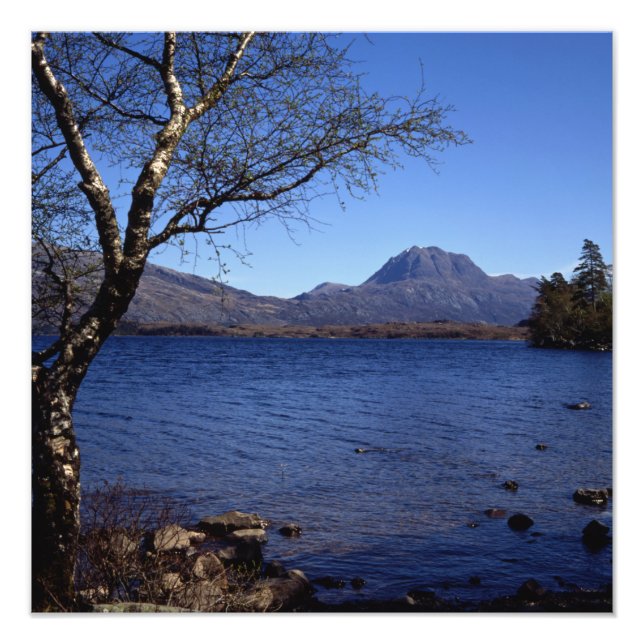 Slioch Loch Maree Wester Ross Scotland Fototryck (Framsidan)