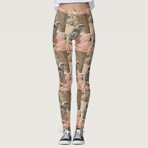 Slipad ekorre i tecknadkvinna Leggings. Leggings