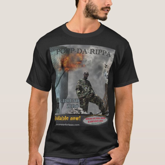 Slipad nolla svart T-version 1 Tröja (Framsida)