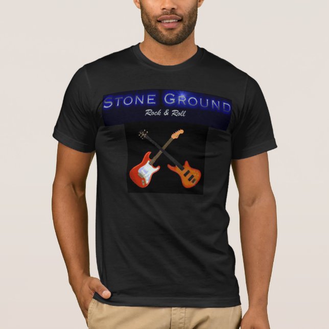 Slipad t-skjorta för sten t shirt (Framsida)