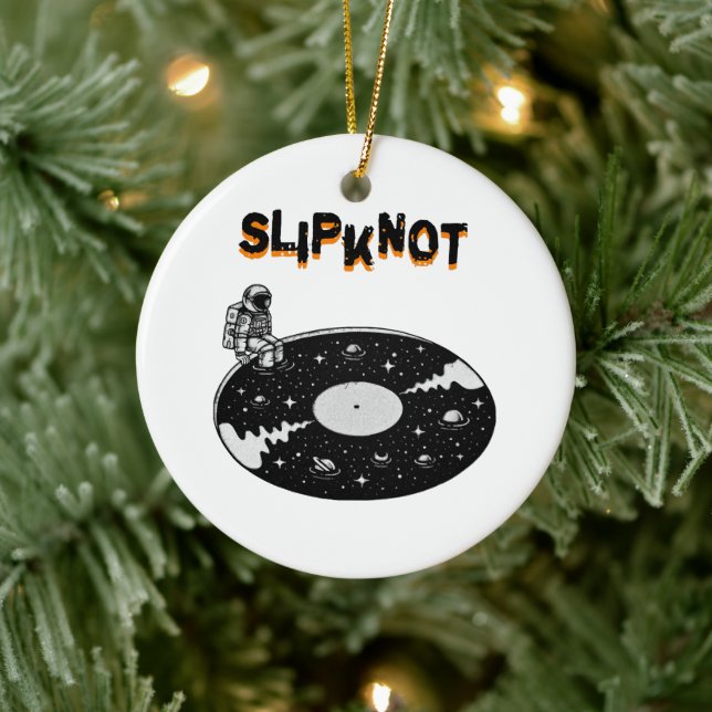 Slipknot bildkonst julgransprydnad keramik (Träd)
