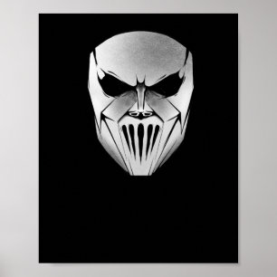 Slipknot Mick Mask Klistermärke Poster
