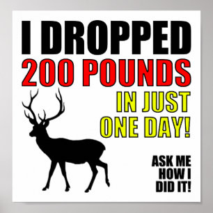Slipp 90kg Rolig Jakt Affisch