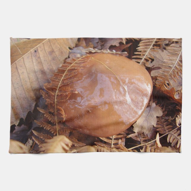 Slippery Jack Mushroom Tea Towel Kökshandduk (Horisontell)