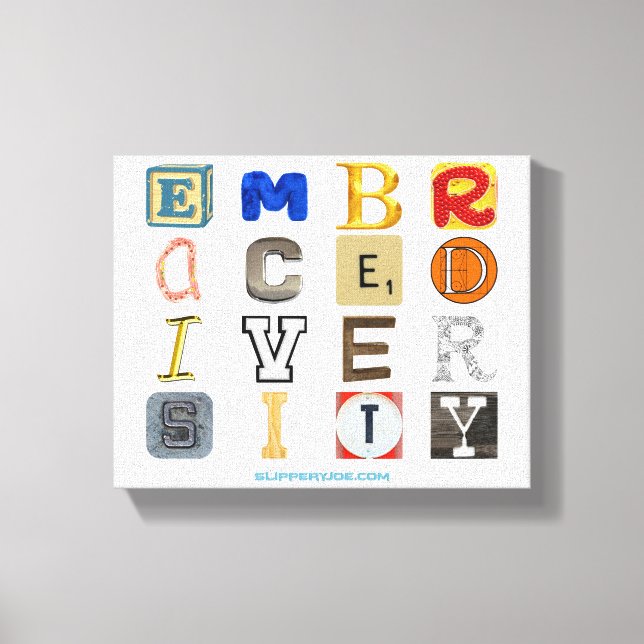 SlipperyJoe anammar diversitetsmetafor LGBTQIA glo Canvastryck (Framsida)