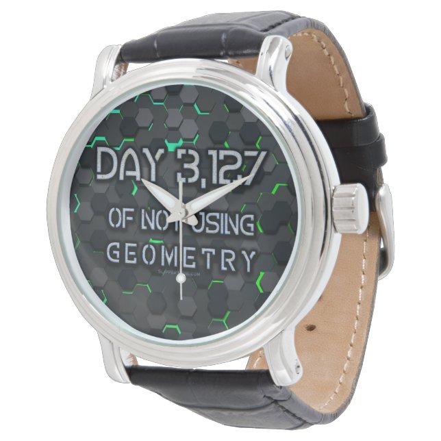 SlipperyJoe använder inte geometriförreglande hexa Armbandsur (Vinklad)