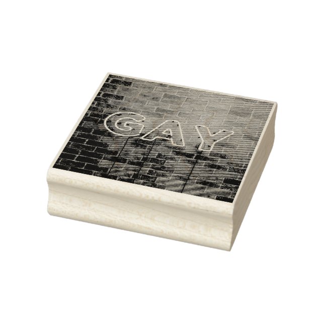 SlipperyJoe belyste nybörjarskylt för homosexuella Stämpel (Stämpel)