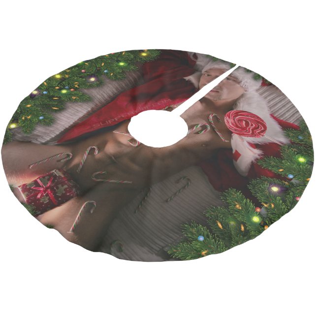 SlipperyJoe, bröstkorg sex säckar magtarmbås Julgransmatta Borstad Polyester (Vinklad)