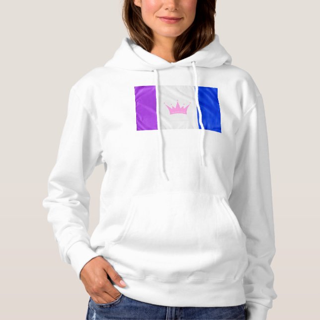 SlipperyJoe dra prideskylt lila vit blå kråka T Shirt (Framsida)