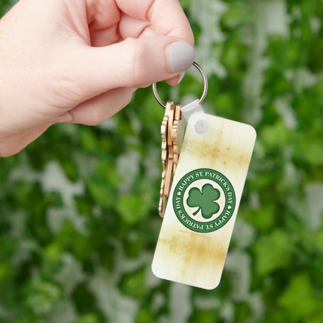 SlipperyJoe firar Saint patrick's day Iris Nyckelring (Hand)