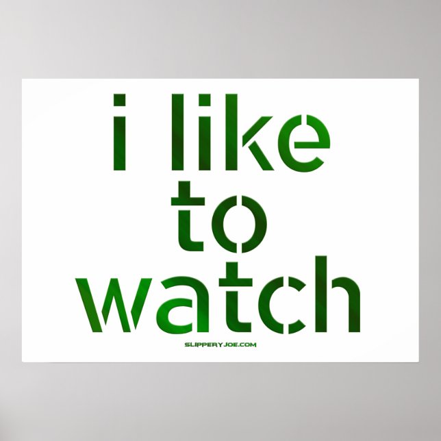 SlipperyJoe gillar att se Voyeurism pipa Tom Poster (Framsidan)