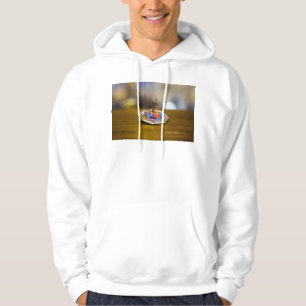 SlipperyJoe Hanukkah-snurrande gåva åttakantig bas Hoodie