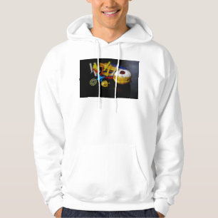 SlipperyJoe Hanukkah symbolisk stilleben högtid e Hoodie