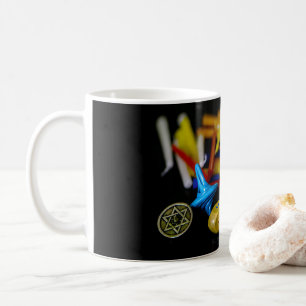 SlipperyJoe Hanukkah symbolisk stilleben högtid e Kaffemugg