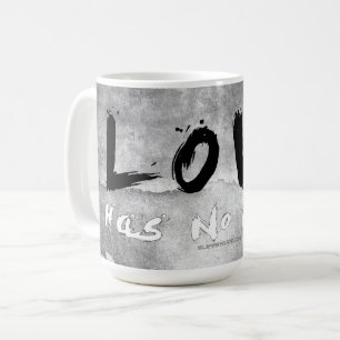 SlipperyJoe kärlek har ingen färg ras hudton gräns Kaffemugg