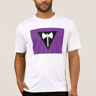 SlipperyJoe lesbisk stolthet flagga kraftfull gay T Shirt