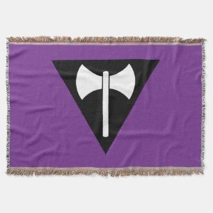 SlipperyJoe lesbisk stolthetsflagga kraftfull gay Filt