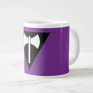 SlipperyJoe lesbisk stolthetsflagga kraftfull gay Jumbo Mugg