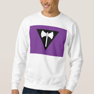 SlipperyJoe lesbisk stolthetsflagga kraftfull gay Lång Ärmad Tröja