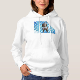 SlipperyJoe muskulär man sex-pack med hanvit u T Shirt