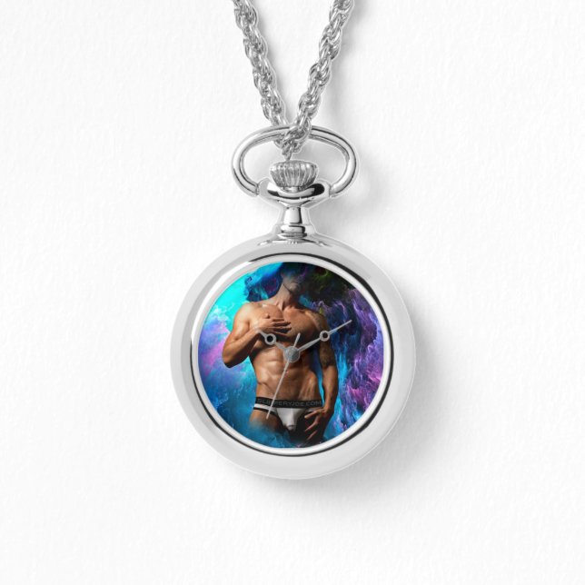 SlipperyJoe muskulär man underkläder skole vibrant Armbandsur (Framsida)