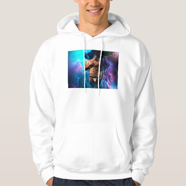 SlipperyJoe muskulär man underkläder skole vibrant Hoodie (Framsida)