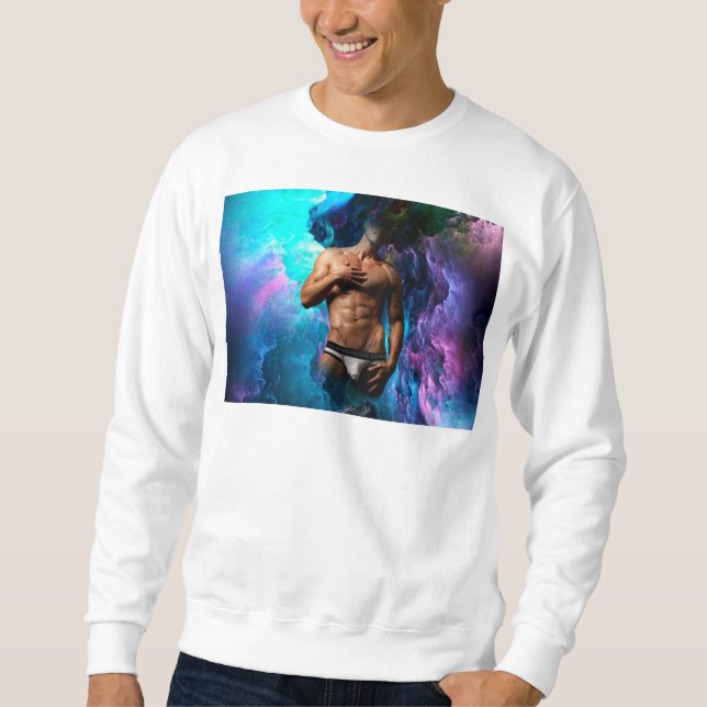 SlipperyJoe muskulär man underkläder skole vibrant Lång Ärmad Tröja (Framsida)