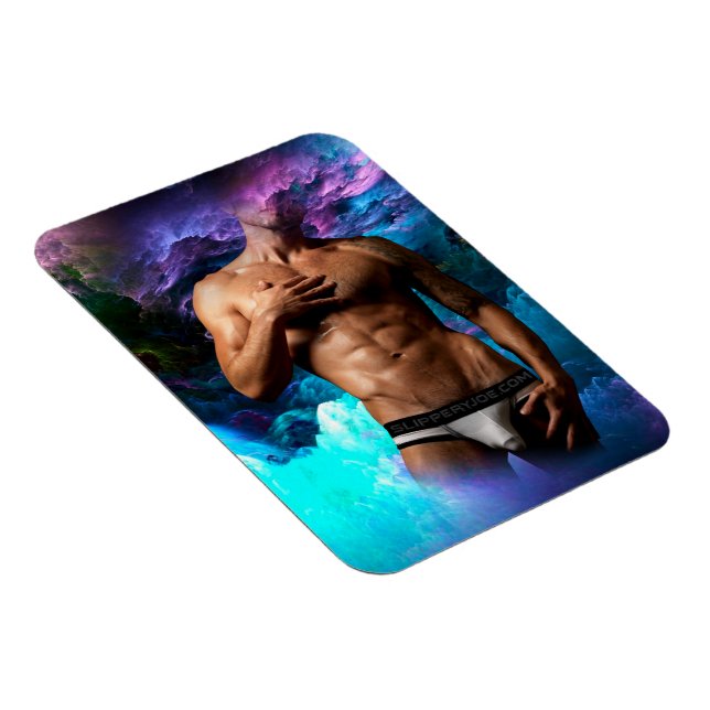 SlipperyJoe muskulär man underkläder skole vibrant Magnet (Högersidan)