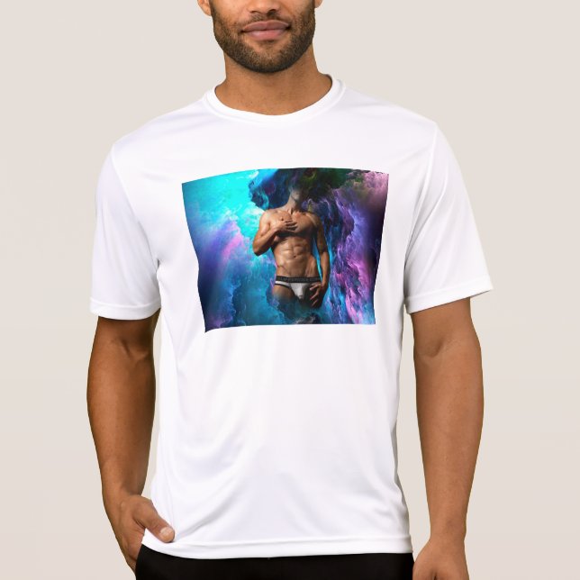 SlipperyJoe muskulär man underkläder skole vibrant T Shirt (Framsida)