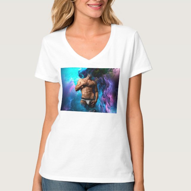 SlipperyJoe muskulär man underkläder skole vibrant T Shirt (Framsida)