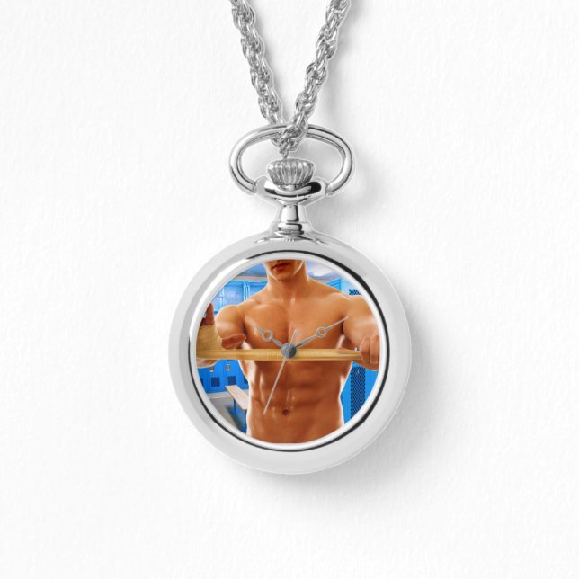 SlipperyJoe muskulman abs locker med rumslig flo Armbandsur (Framsida)