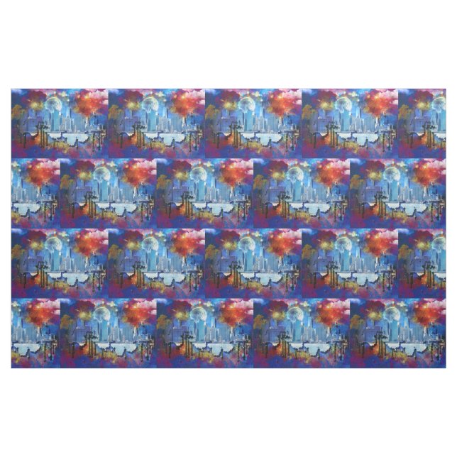 SlipperyJoe NYC graffiti måne omgiven av virvlande Tyg (Yard)