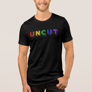 SlipperyJoe oklippt livfull livlig neon regnbåge e T Shirt