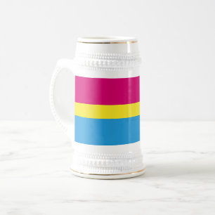 SlipperyJoe pansexuell stolthetsflagga rosa bärnst Sejdel