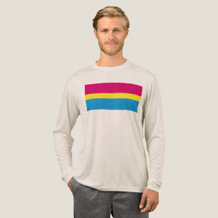 SlipperyJoe pansexuell stolthetsflagga rosa bärnst T Shirt