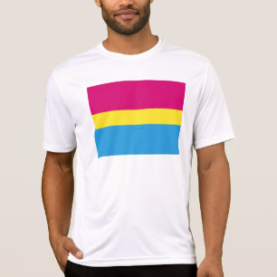 SlipperyJoe pansexuell stolthetsflagga rosa bärnst T Shirt