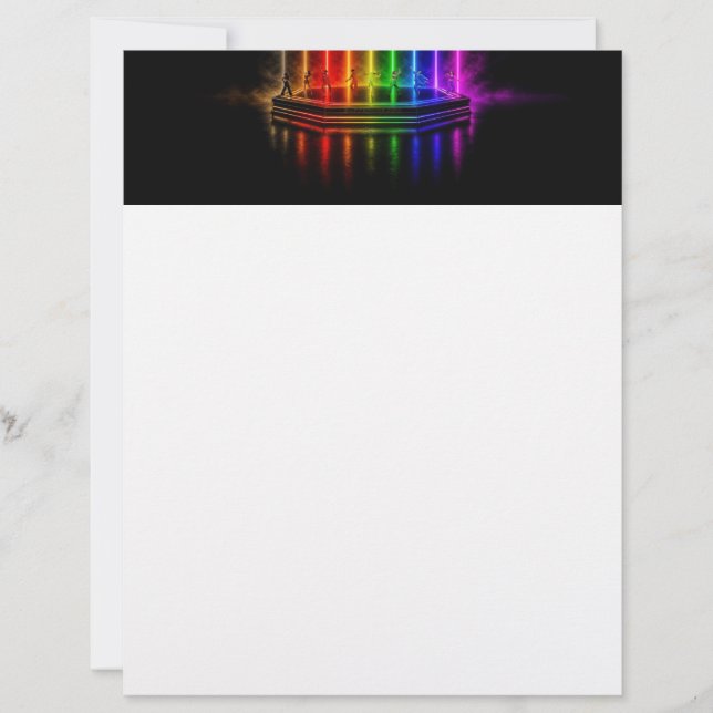 SlipperyJoe:s danframträdande firar Pride  Brevhuvud (Framsida)
