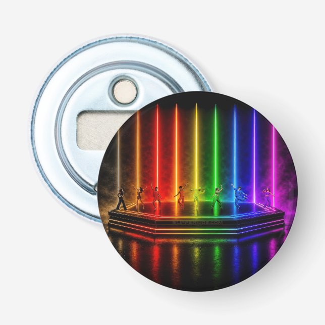 SlipperyJoe:s danframträdande firar Pride Flasköppnare (Framsidan)