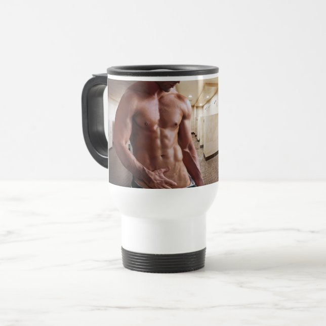SlipperyJoe shirtless muscular man sixpack abs fit Resemugg (Framsida vänster)